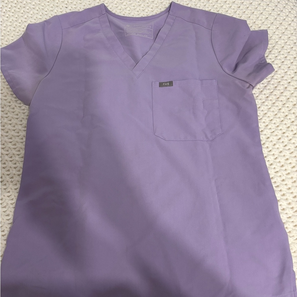 Figs Catarina Scrub top lavender